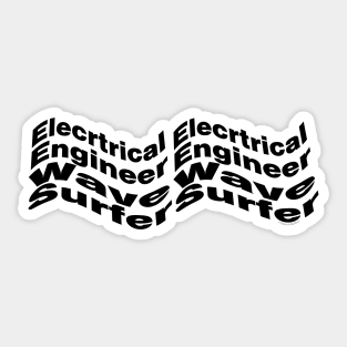 Electrical Engineer Wave Sticker